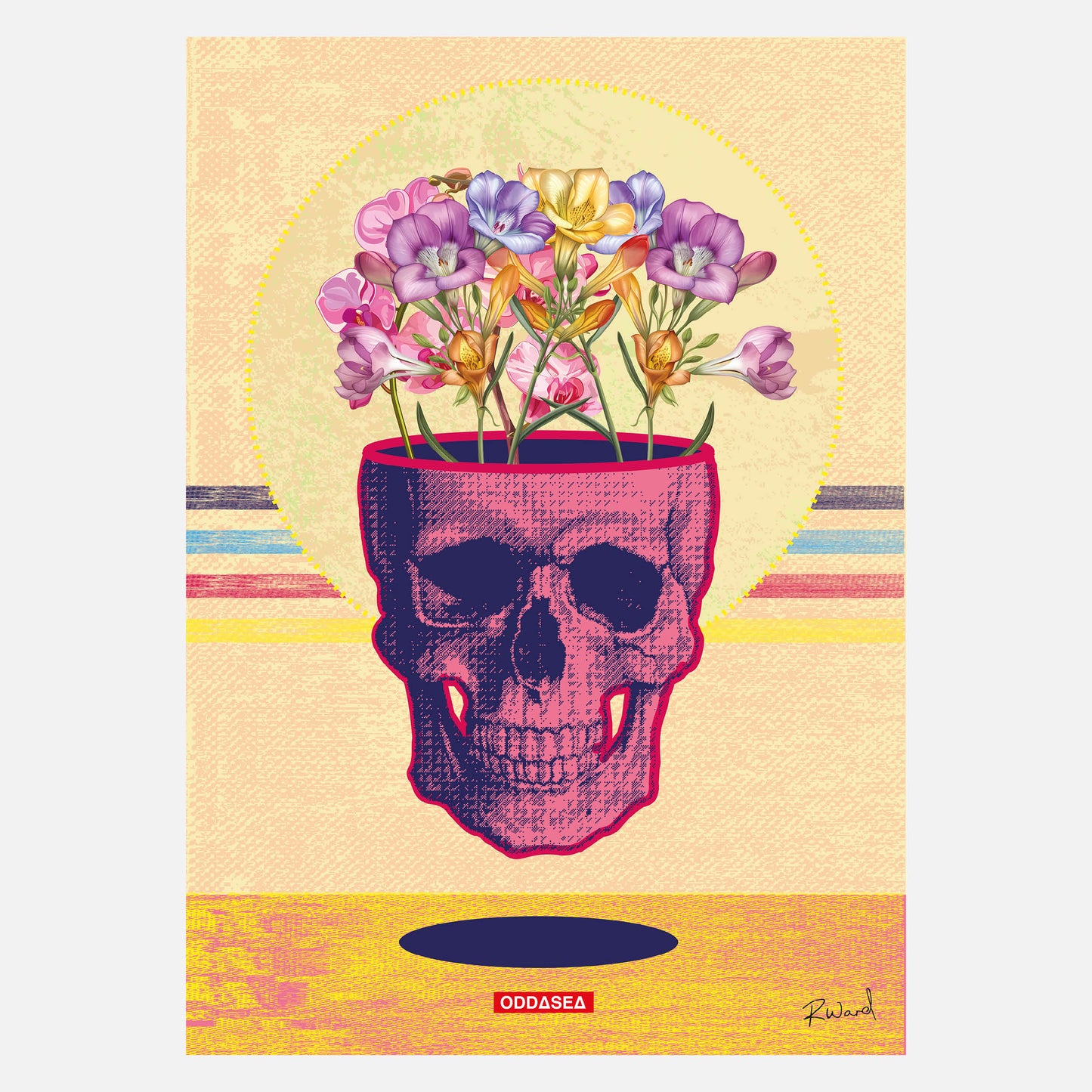 Beneath the flowers